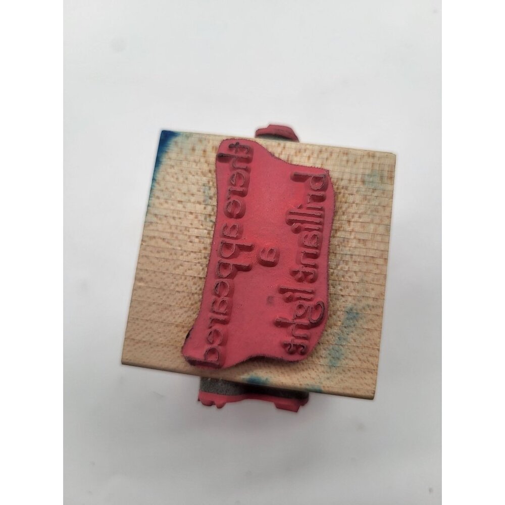 ART GONE WILD "Newborn King" Rubber Stamp Cube 4 Sides Holiday Christmas - Picture 5 of 9